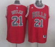 Wholesale Cheap Chicago Bulls #21 Jimmy Butler Revolution 30 Swingman 2014 New Red Jersey