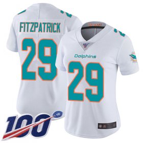 Wholesale Cheap Nike Dolphins #29 Minkah Fitzpatrick White Women\'s Stitched NFL 100th Season Vapor Limited Jersey