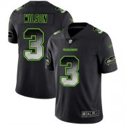 Wholesale Cheap Nike Seahawks #3 Russell Wilson Black Men's Stitched NFL Vapor Untouchable Limited Smoke Fashion Jersey