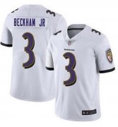 Wholesale Cheap Nike Baltimore Ravens #3 Odell Beckham Jr White Vapor Untouchable Limited Jersey