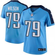 Wholesale Cheap Nike Titans #79 Isaiah Wilson Light Blue Women's Stitched NFL Limited Rush Jersey