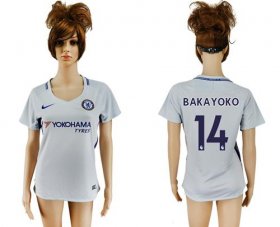 Wholesale Cheap Women\'s Chelsea #14 Bakayoko Away Soccer Club Jersey