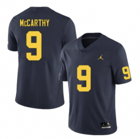 Cheap Men\'s Michigan Wolverines #9 J.J. McCarthy Navy Blue Stitched Jersey