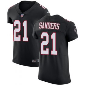 Wholesale Cheap Nike Falcons #21 Deion Sanders Black Alternate Men\'s Stitched NFL Vapor Untouchable Elite Jersey
