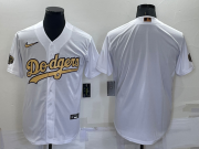 Wholesale Men's Los Angeles Dodgers Blank White 2022 All Star Stitched Cool Base Nike Jersey