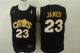 Wholesale Cheap Nike Cleveland Cavaliers #23 LeBron James Black Men\'s Stitched NBA Jersey