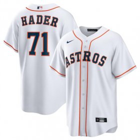 Cheap Men\'s Houston Astros #71 Josh Hader White Cool Base Stitched Baseball Jersey