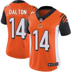 Wholesale Cheap Nike Bengals #14 Andy Dalton Orange Alternate Women\'s Stitched NFL Vapor Untouchable Limited Jersey