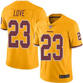 Wholesale Cheap Nike Redskins #23 Bryce Love Gold Men\'s Stitched NFL Limited Rush Jersey