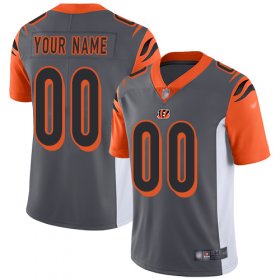 Wholesale Cheap Nike Cincinnati Bengals Customized Silver Men\'s Stitched NFL Limited Inverted Legend Jersey