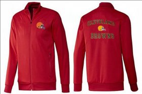Wholesale Cheap NFL Cleveland Browns Heart Jacket Red
