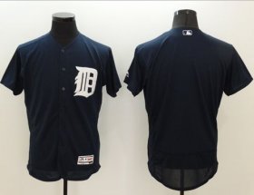Wholesale Cheap Tigers Blank Navy Blue Flexbase Authentic Collection Stitched MLB Jersey