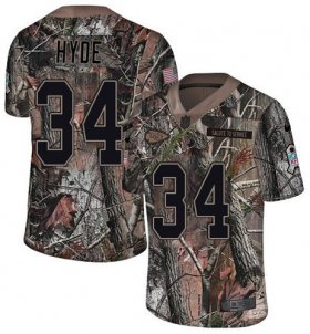 Wholesale Cheap Nike Chiefs #34 Carlos Hyde Camo Men\'s Stitched NFL Limited Rush Realtree Jersey