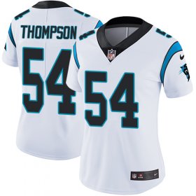 Wholesale Cheap Nike Panthers #54 Shaq Thompson White Women\'s Stitched NFL Vapor Untouchable Limited Jersey