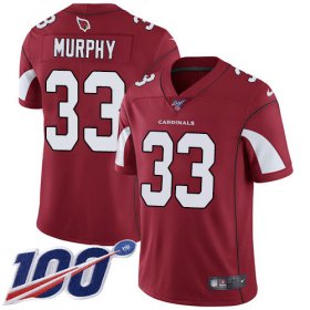 Wholesale Cheap Nike Cardinals #33 Byron Murphy Red Team Color Men\'s Stitched NFL 100th Season Vapor Limited Jersey