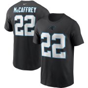 Wholesale Cheap Carolina Panthers #22 Christian McCaffrey Nike Team Player Name & Number T-Shirt Black