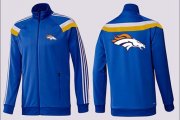 Wholesale Cheap NFL Denver Broncos Team Logo Jacket Blue_3