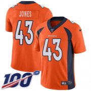 Wholesale Cheap Nike Broncos #43 Joe Jones Orange Team Color Men's Stitched NFL 100th Season Vapor Untouchable Limited Jersey