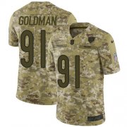Wholesale Cheap Nike Bears #91 Eddie Goldman Camo Men's Stitched NFL Limited 2018 Salute To Service Jersey