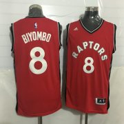 Wholesale Cheap Men's Toronto Raptors #8 Bismack Biyombo Red New NBA Rev 30 Swingman Jersey