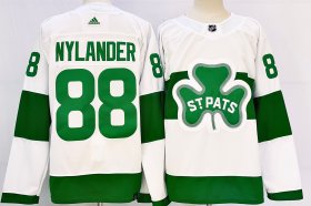 Cheap Men\'s Toronto Maple Leafs #88 William Nylander White St Patricks Authentic Jersey