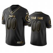 Wholesale Cheap Nike Steelers Custom Black Golden Limited Edition Stitched NFL Jersey