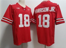 Men\'s Ohio State Buckeyes #18 Marvin Harrison JR. Red 2023 F.U.S.E. Limited Stitched Jersey