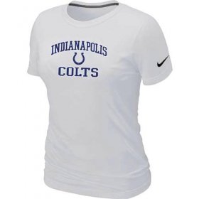 Wholesale Cheap Women\'s Nike Indianapolis Colts Heart & Soul NFL T-Shirt White