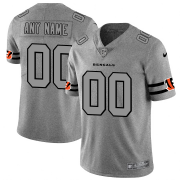 Wholesale Cheap Cincinnati Bengals Custom Men's Nike Gray Gridiron II Vapor Untouchable Limited NFL Jersey