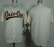Wholesale Cheap Orioles Blank Cream 1954 Turn Back The Clock Stitched MLB Jersey
