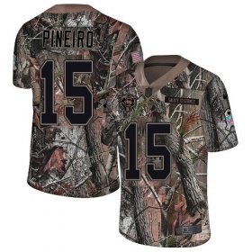 Wholesale Cheap Nike Bears #15 Eddy Pineiro Camo Men\'s Stitched NFL Limited Rush Realtree Jersey