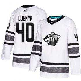 Wholesale Cheap Adidas Wild #40 Devan Dubnyk White Authentic 2019 All-Star Stitched Youth NHL Jersey