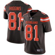 Wholesale Cheap Nike Browns #81 Rashard Higgins Brown Team Color Men's Stitched NFL Vapor Untouchable Limited Jersey