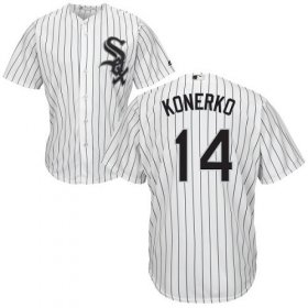 Wholesale Cheap White Sox #14 Paul Konerko White(Black Strip) Home Cool Base Stitched Youth MLB Jersey