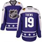 Wholesale Cheap Blackhawks #19 Jonathan Toews Purple 2017 All-Star Central Division Women's Stitched NHL Jersey
