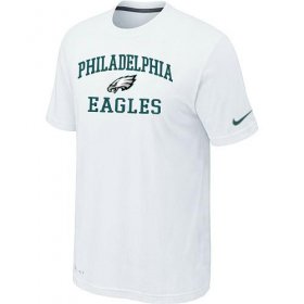 Wholesale Cheap Nike NFL Philadelphia Eagles Heart & Soul NFL T-Shirt White