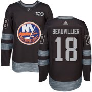 Wholesale Cheap Adidas Islanders #18 Anthony Beauvillier Black 1917-2017 100th Anniversary Stitched NHL Jersey