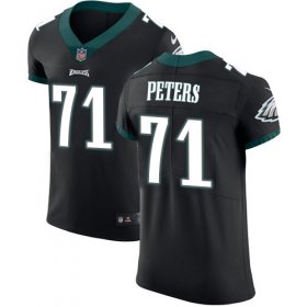 Wholesale Cheap Nike Eagles #71 Jason Peters Black Alternate Men\'s Stitched NFL Vapor Untouchable Elite Jersey