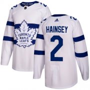 Wholesale Cheap Adidas Maple Leafs #2 Ron Hainsey White Authentic 2018 Stadium Series Stitched NHL Jersey