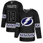 Cheap Adidas Lightning #13 Cedric Paquette Black Authentic Team Logo Fashion Stitched NHL Jersey