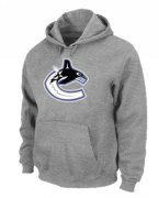 Wholesale Cheap NHL Vancouver Canucks Big & Tall Logo Pullover Hoodie Grey