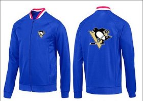 Wholesale Cheap NHL Pittsburgh Penguins Zip Jackets Blue-1