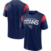 Wholesale Men's Tennessee Titans Navy Home Stretch Team T-Shirt