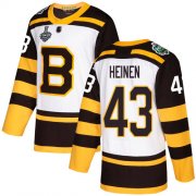 Wholesale Cheap Adidas Bruins #43 Danton Heinen White Authentic 2019 Winter Classic Stanley Cup Final Bound Stitched NHL Jersey