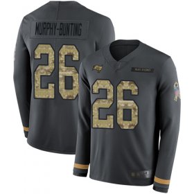 Wholesale Cheap Nike Buccaneers #26 Sean Murphy-Bunting Anthracite Salute to Service Men\'s Stitched NFL Limited Therma Long Sleeve Jersey