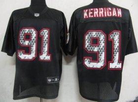 Wholesale Cheap Sideline Black United Redskins #91 Ryan Kerrigan Black Stitched NFL Jersey