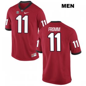 Wholesale Cheap Men\'s Georgia Bulldogs #11 Jake Fromm Red Stitched NCAA Nike College Football Jersey