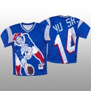 Wholesale Cheap NFL New England Patriots #14 Mohamed Sanu Sr. Blue Men's Mitchell & Nell Big Face Fashion Limited NFL Jersey