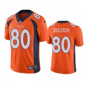 Wholesale Cheap Men's Denver Broncos #80 Greg Dulcich Oraange Vapor Untouchable Stitched Jersey