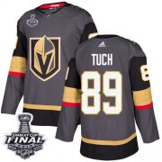 Wholesale Cheap Adidas Golden Knights #89 Alex Tuch Grey Home Authentic 2018 Stanley Cup Final Stitched Youth NHL Jersey